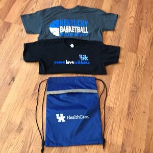 KENTUCKY/UK Tee shirts with drawstring bag bundle